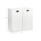 Household Essentials 30" Scandi White Finish Laundry Sorter Cabinet